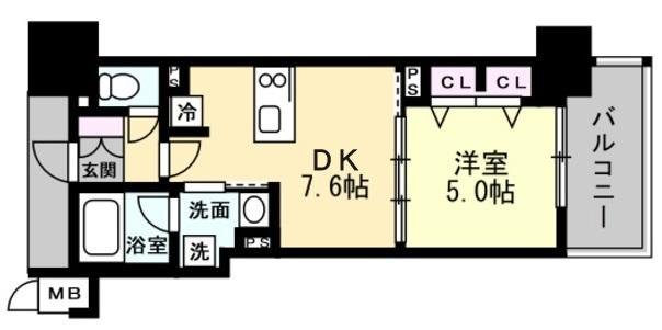 グランアッシュ江坂　間取り